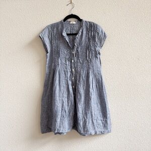 NWOT CP Shades Chambray Linen Tunic Size Small Sample